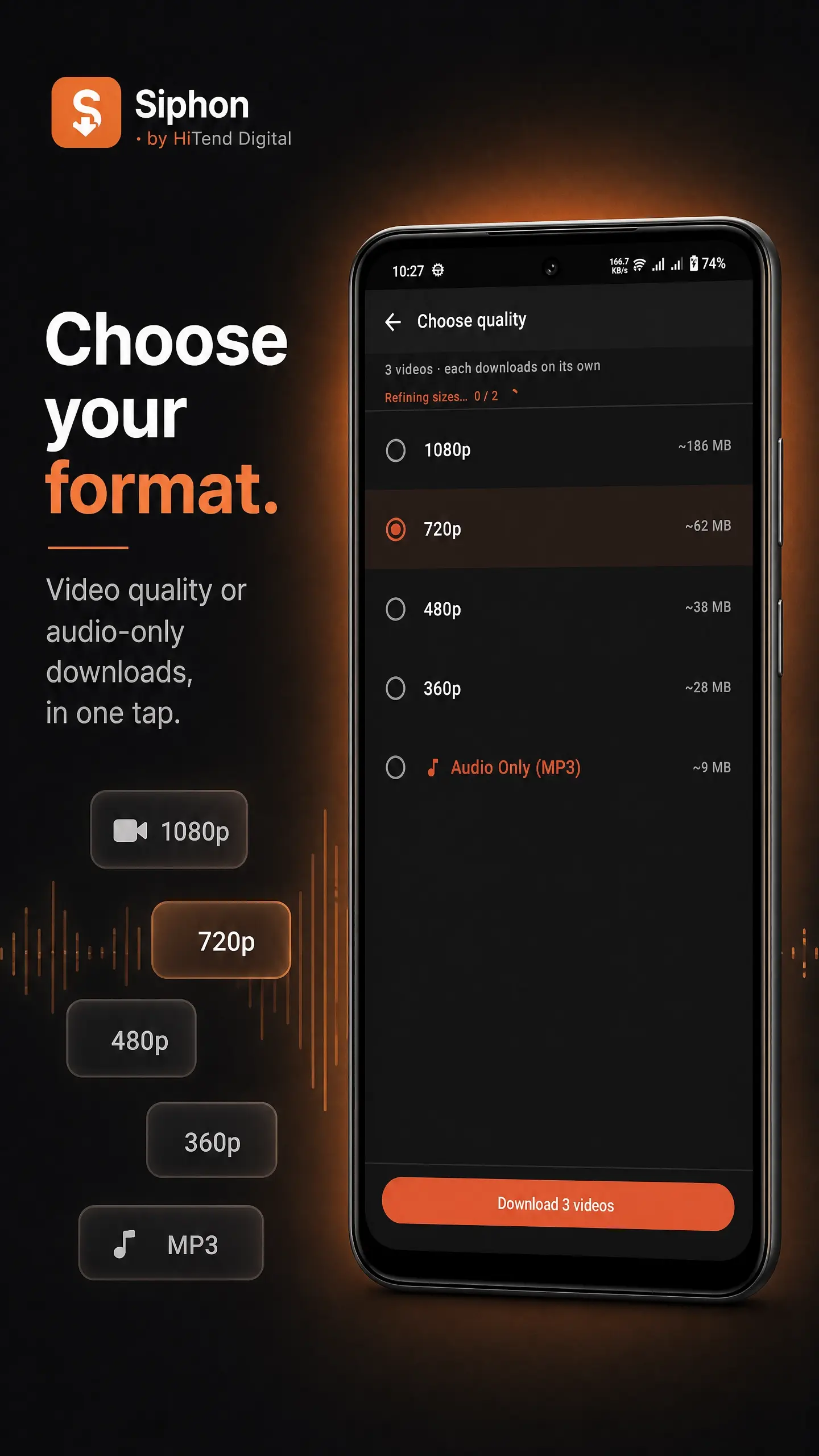 Siphon Android playlist picker