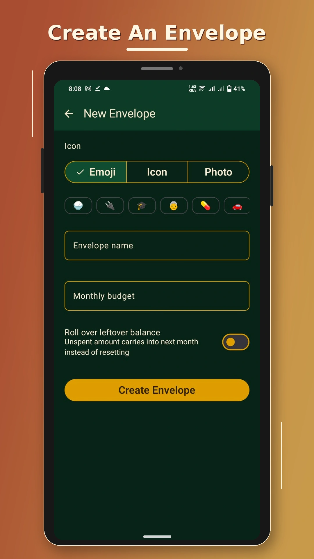 Barkat Envelope icon picker