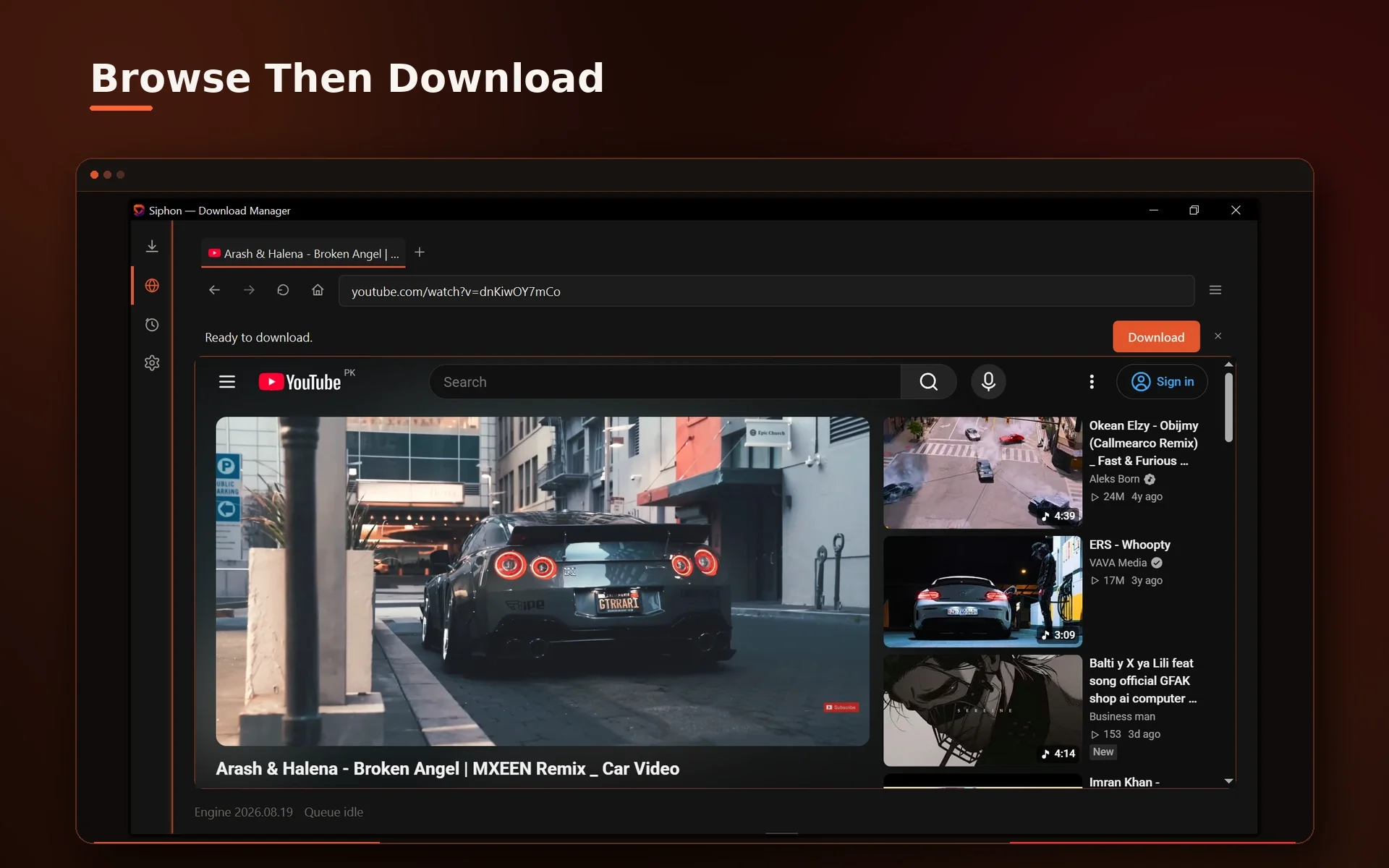 Siphon playlist picker
