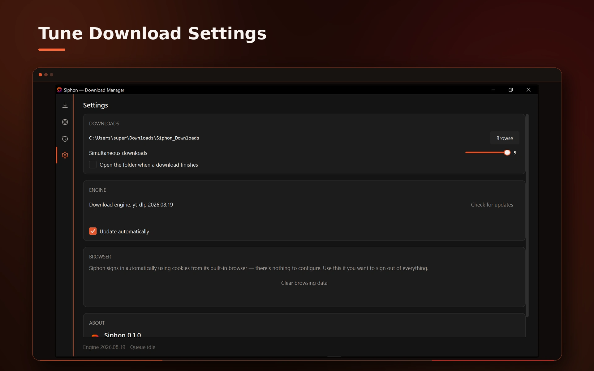 Siphon in-progress download